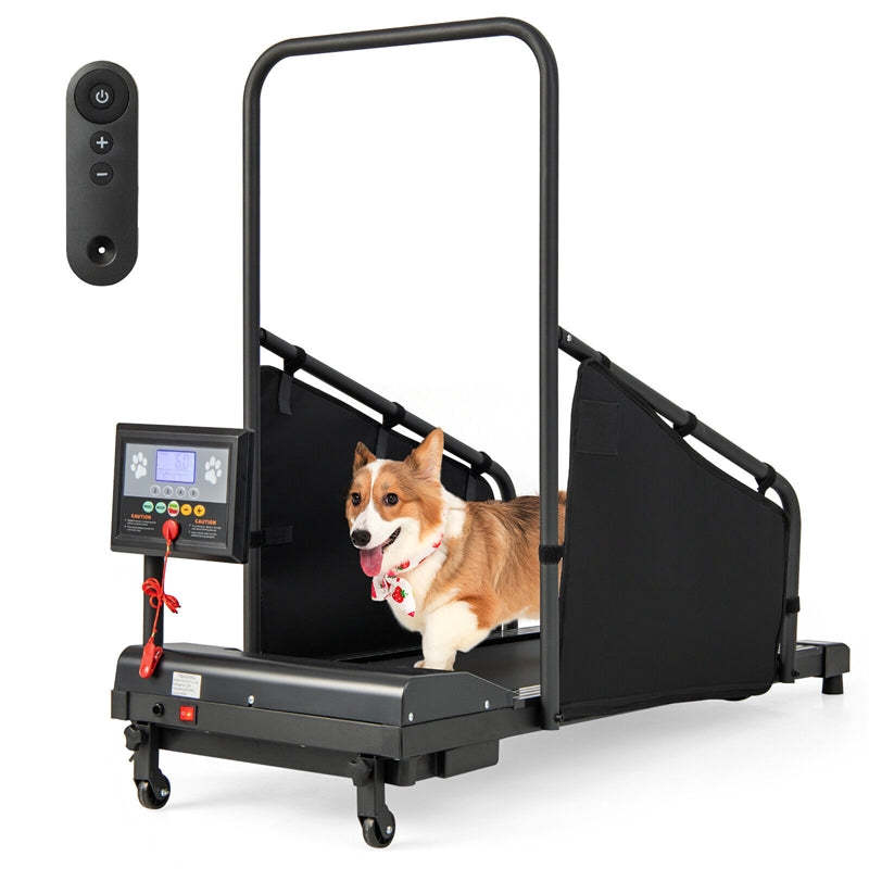 Dog Treadmill for Small/Medium Dogs, 200LBS Capacity Pet Dog Running Machine with Remote Control & LCD Display, Indoor Exercise Equipment for Dogs