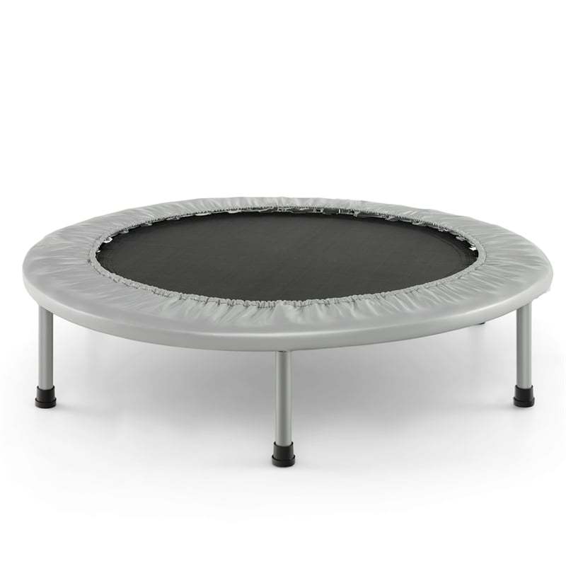 38" Mini Folding Trampoline, Foldable Fitness Rebounder for Adults & Kids, Indoor/Outdoor Exercise, Max Load 330lbs, Portable Workout Trampoline