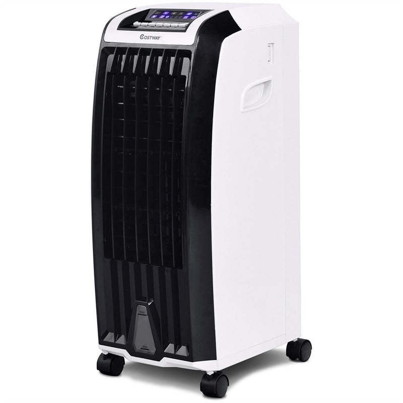 4-in-1 Evaporative Air Cooler, Portable Air Cooler with Fan, Humidifier, Remote Control, 6.5L Tank & Ice Packs, Quiet for Home, Office, Dorms