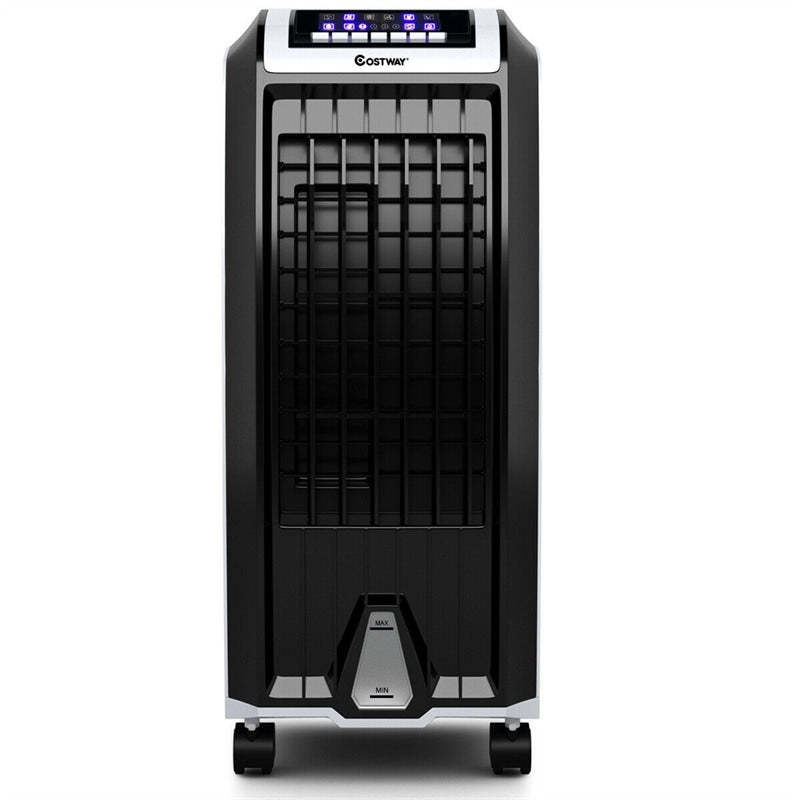 4-in-1 Evaporative Air Cooler, Portable Air Cooler with Fan, Humidifier, Remote Control, 6.5L Tank & Ice Packs, Quiet for Home, Office, Dorms