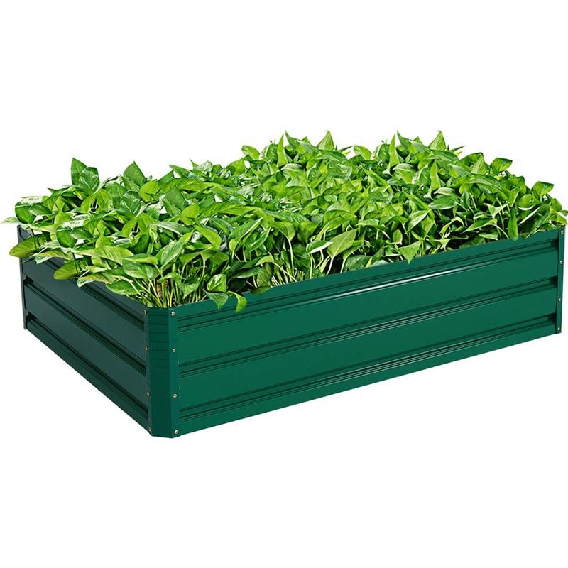 47"x 35.5" Patio Raised Garden Bed Metal Plant Box for Vegetable Flower Planter