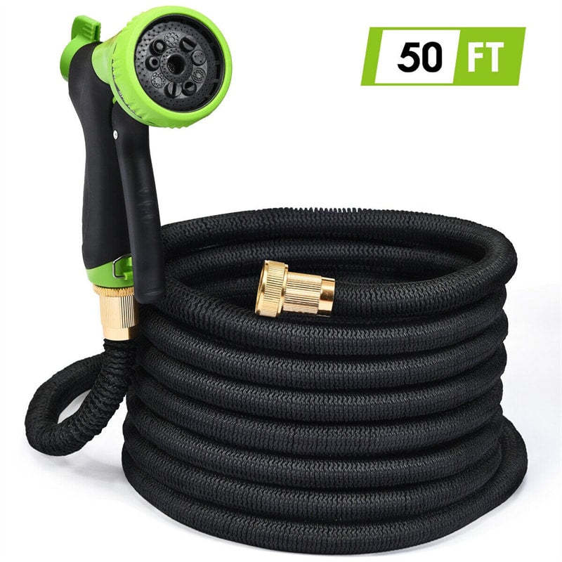 50ft Expandable Garden Hose Pipe with Spray Nozzle