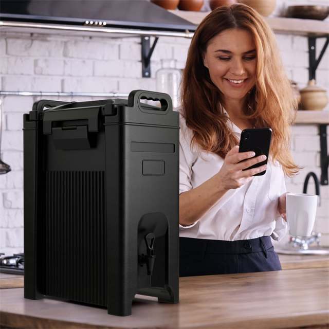 5 Gallon Insulated Beverage Dispenser/Server Food-grade Hot & Cold Drink Carrier with Handles & Spring Action Faucet