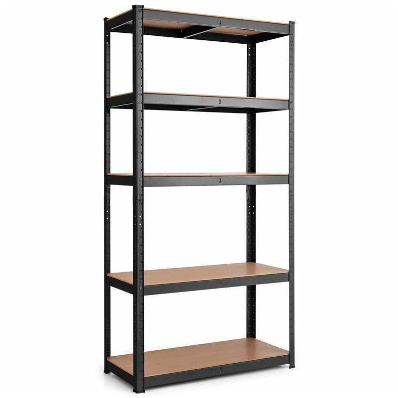 5-Tier Metal Freestanding Shelving Unit 60 Inch Garage Storage Shelves Adjustable Garage Racks Tool Organizer