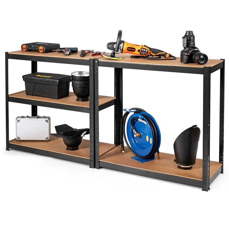 5-Tier Metal Freestanding Shelving Unit 60 Inch Garage Storage Shelves Adjustable Garage Racks Tool Organizer