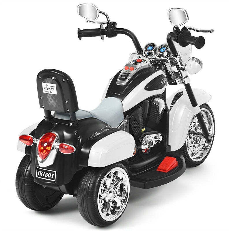 Kids Ride-On Motorcycle, 3-Wheel 6V Battery Powered Chopper Motorcycle with Headlight & Horn, ASTM-Certified Electric Toy for Boys & Girls Gifts