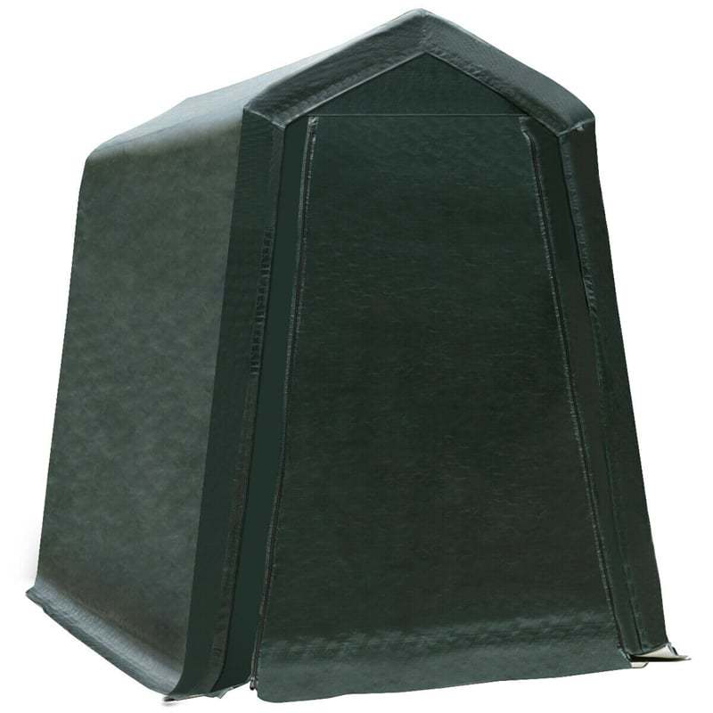 6x8FT Heavy Duty Enclosed Carport, Outdoor Storage Tent with Sidewalls & Waterproof Ripstop Cover, Portable Garage Shelter Shed for Motorcycle, Cars
