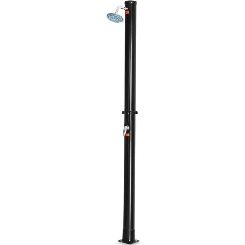 5.5 Gallon Solar Heated Outdoor Shower, 7.2FT Freestanding Solar Shower with 360° Swivel Shower Head, Foot Shower for Garden Backyard, Beach Pool Spa