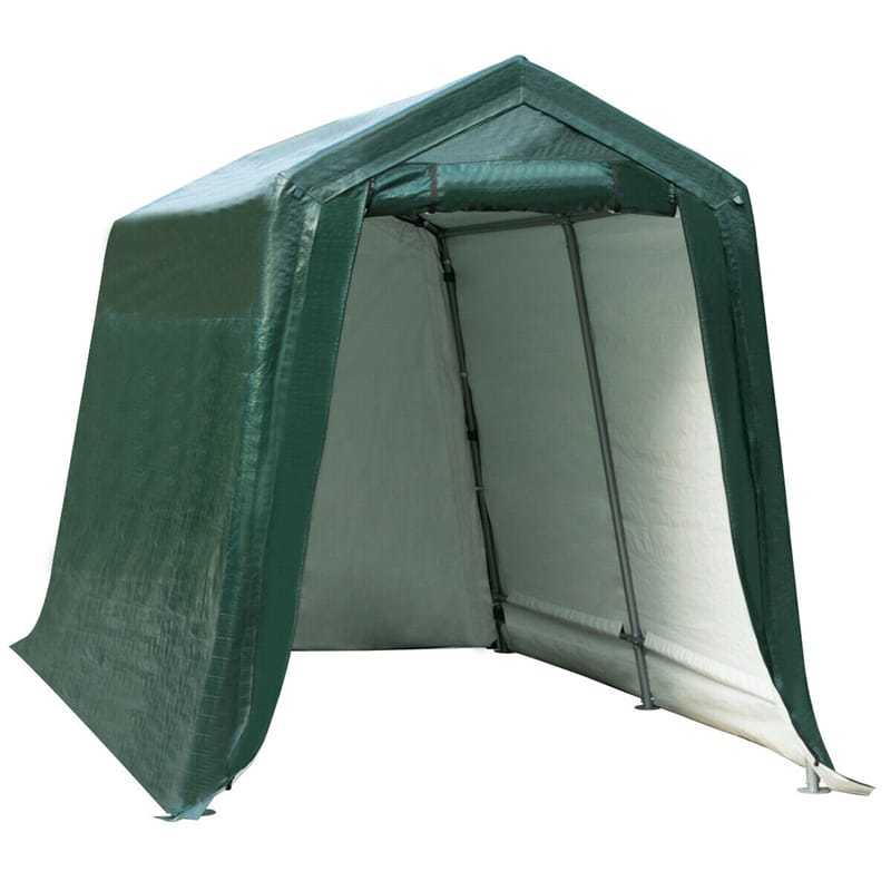 7x12ft Heavy-Duty Enclosed Carport, Portable Garage Shelter with Waterproof Ripstop Cover, Outdoor Storage Tent Car Canopy for Motorcycles, ATV, Tools