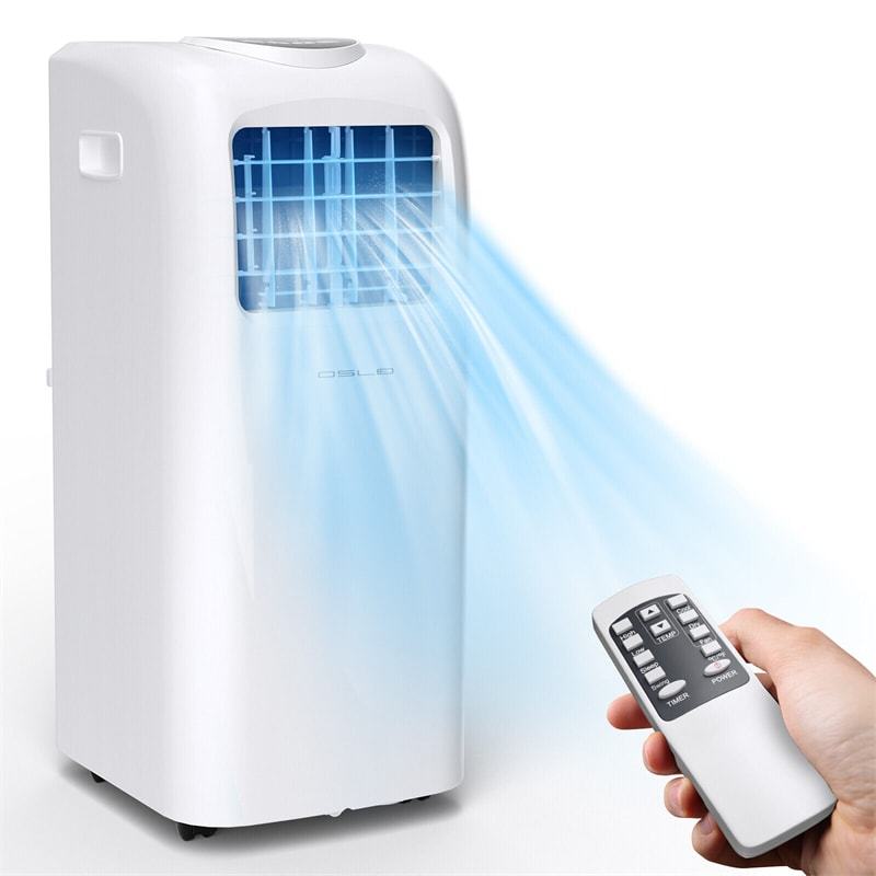 8000 BTU 3-in-1 Portable Air Conditioner with Cooling Fan Dehumidifier Function & Remote Control