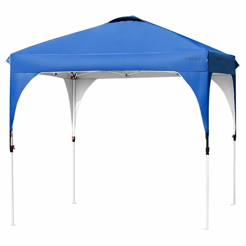 8' x 8' Outdoor Pop-up Canopy Tent Height Adjustable with Roller Bag