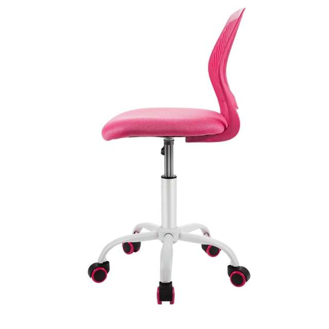 Kids Desk Chair, Height Adjustable Children Office Study Computer Chair with Lumbar Support, Mid Back Swivel Armless Mesh Task Student Chair