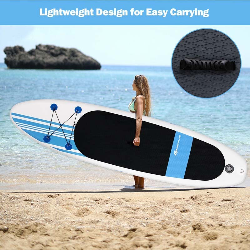 10.6' Inflatable Adjustable Paddle Board with Carry Bag