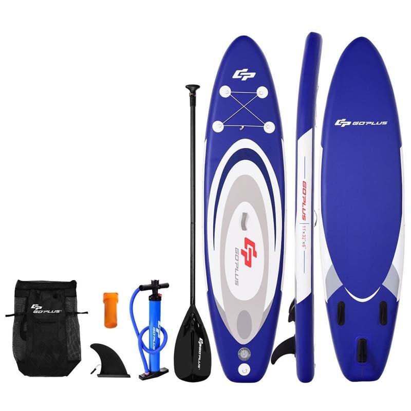 11' Adjustable Inflatable Stand up Paddle SUP Surfboard