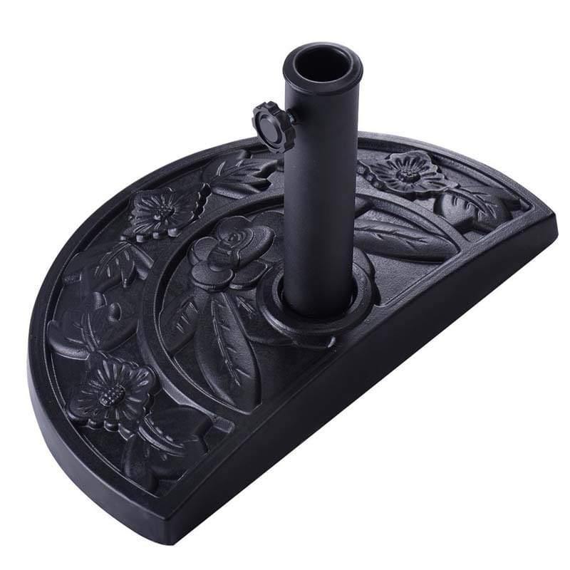 20" Outdoor Patio Half Round Umbrella Base Stand