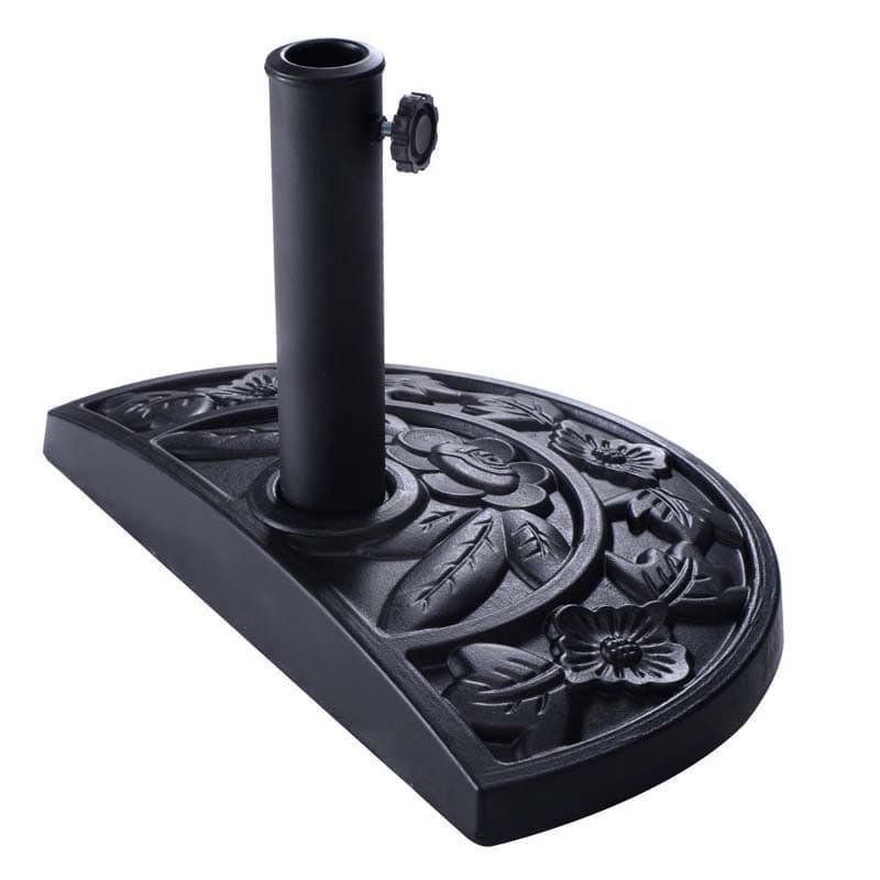 20" Outdoor Patio Half Round Umbrella Base Stand
