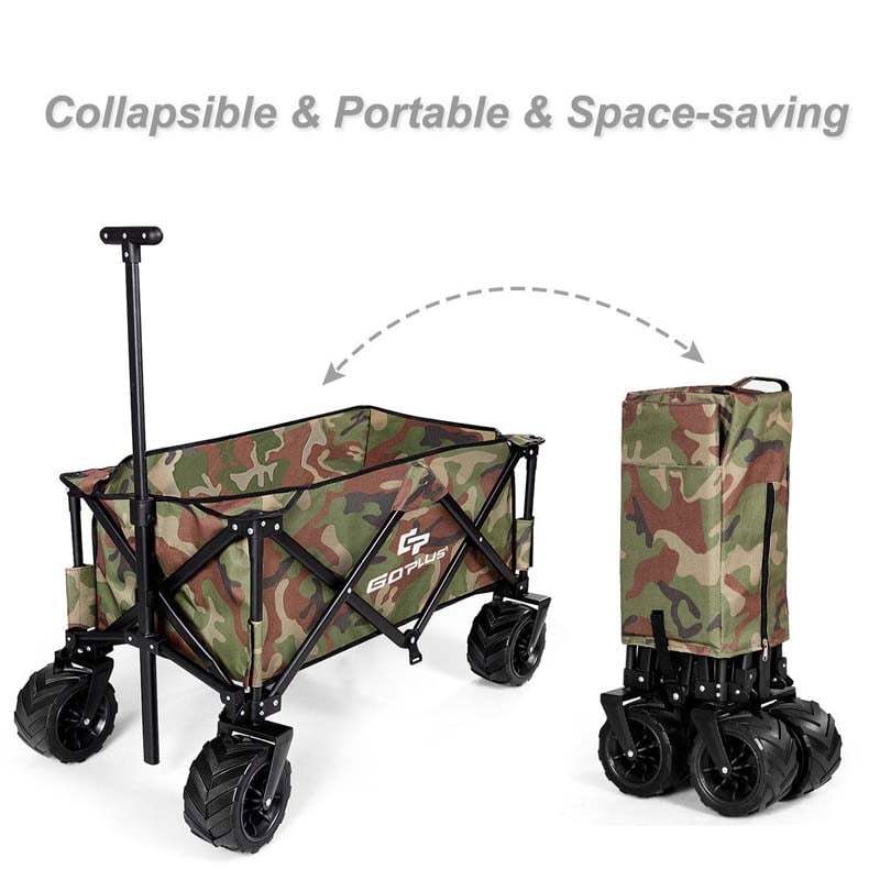 Collapsible Folding Wagon Cart Outdoor Garden Cart