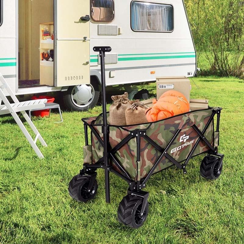 Collapsible Folding Wagon Cart Outdoor Garden Cart