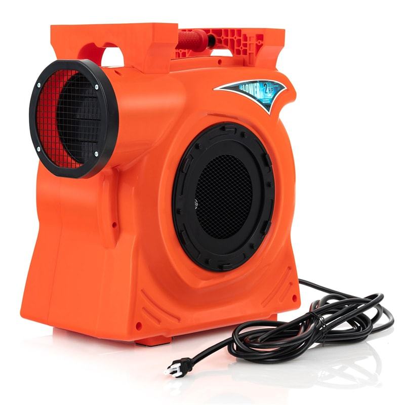 Commercial Air Blower 2HP/1500W Bounce House Blower with Handle, Air Blower Pump Fan for Inflatables Water Slide Bouncy Castle & Holiday Decorations