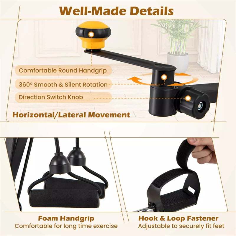Foldable Pedal Exerciser for Seniors, Rehab Pedal Bike with Adjustable Resistance & Height, Full-Body Home Rehab, Hand/Arm/Leg Therapy for Elderly