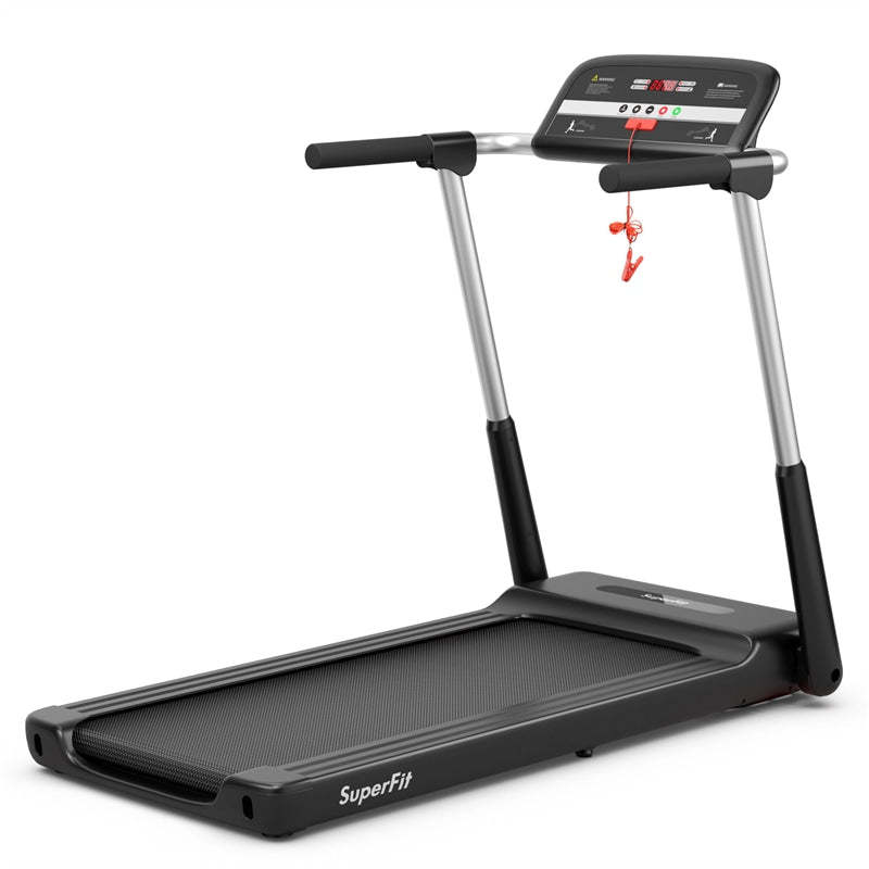 Superfit 2.25HP Folding Treadmill with LED Display & App Control, Portable Compact Running Walking Jogging Machine for Home Office, Small Spaces