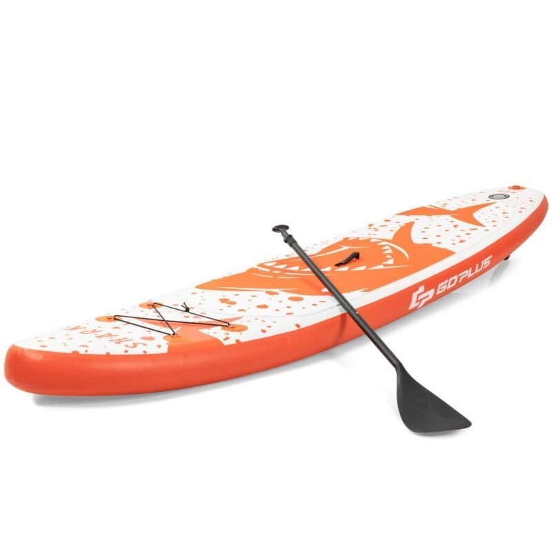 10.5 Ft Inflatable Stand up Paddle Board with Backpack Aluminum Paddle Pump