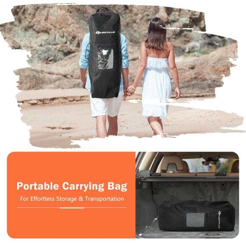 10.5 Ft Inflatable Stand up Paddle Board with Backpack Aluminum Paddle Pump