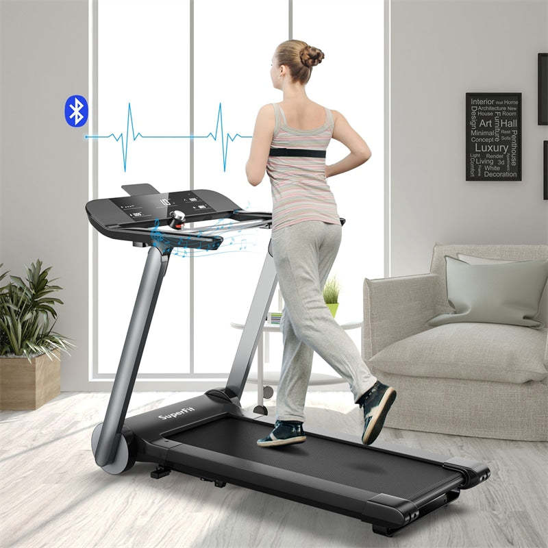 Folding Treadmill Italian Designed Heavy Duty Electric Treadmill Jogging Machine for Gym Home