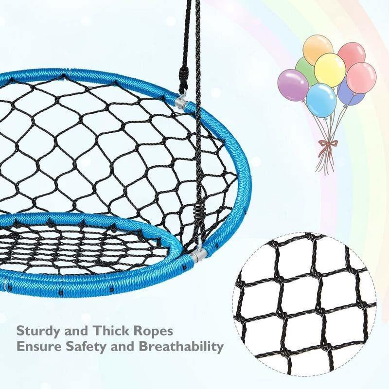 35.5" Kids Indoor Outdoor Round Circle Saucer Swing