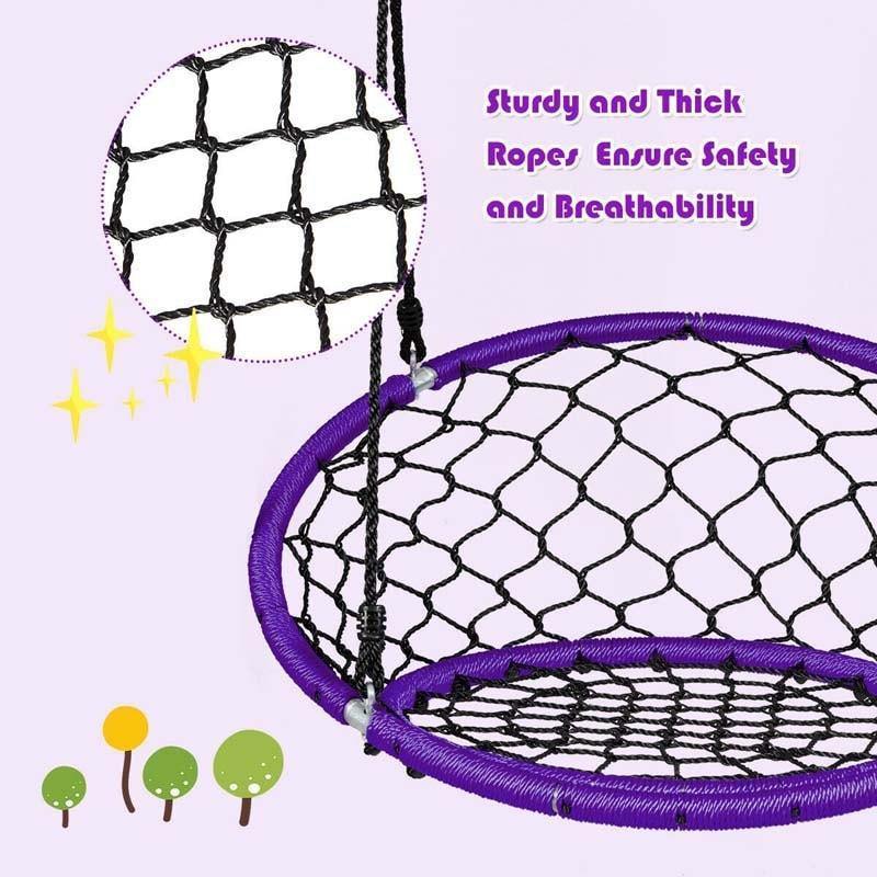 35.5" Kids Indoor Outdoor Round Circle Saucer Swing