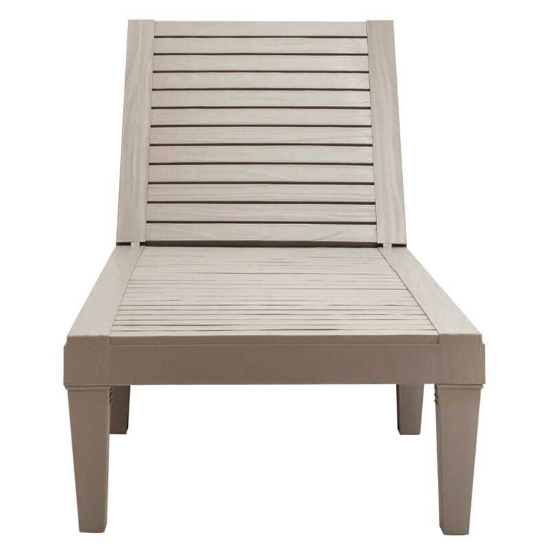 Outdoor Chaise Lounge Chair with 5-Position Adjustable Backrest, 400LBS Capacity All-Weather Reclining Sun Lounger for Poolside, Patio Backyard