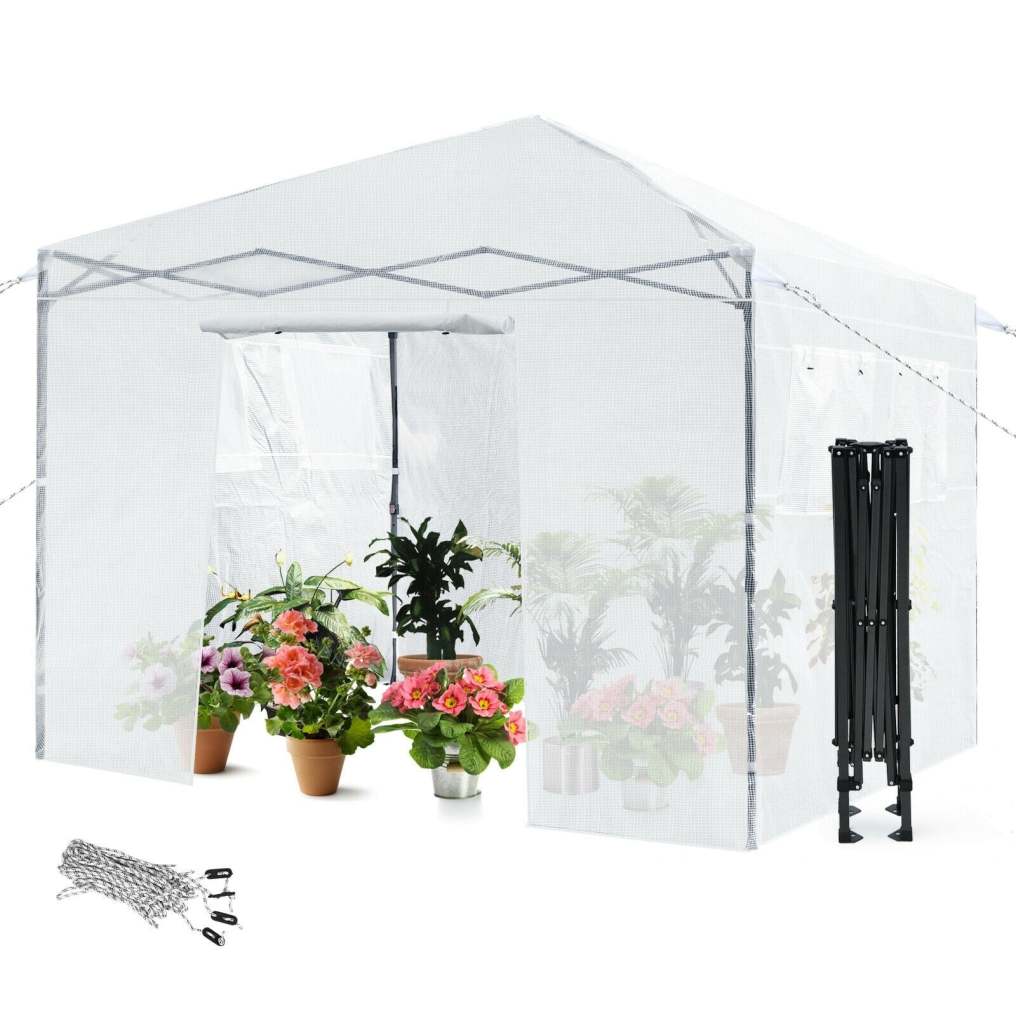 Outdoor Portable Mini Walk-in Garden Greenhouse