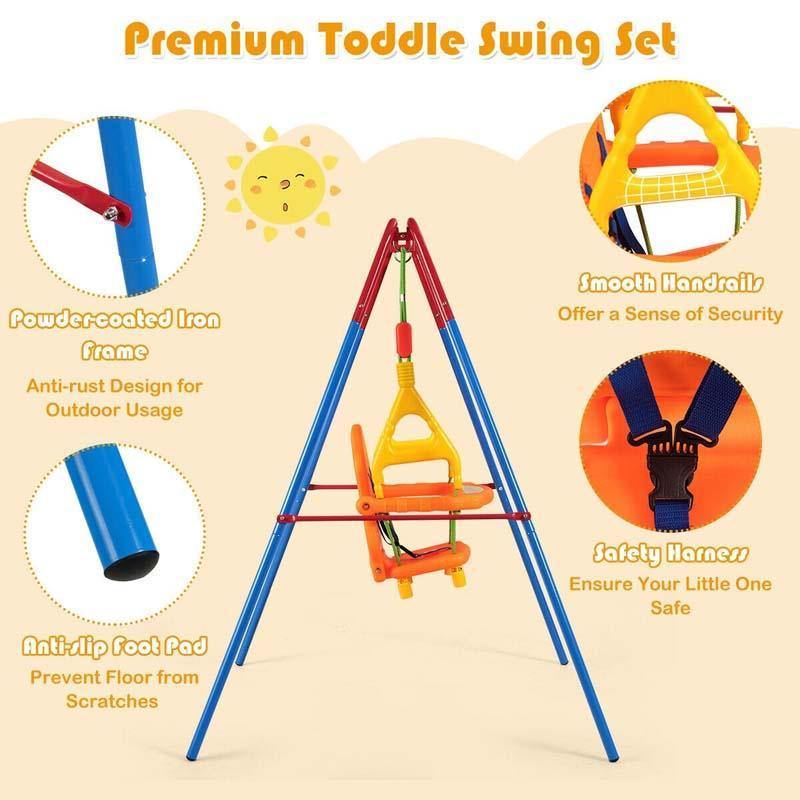 Toddler Swing Seat Set High Back Seat with Swing Set
