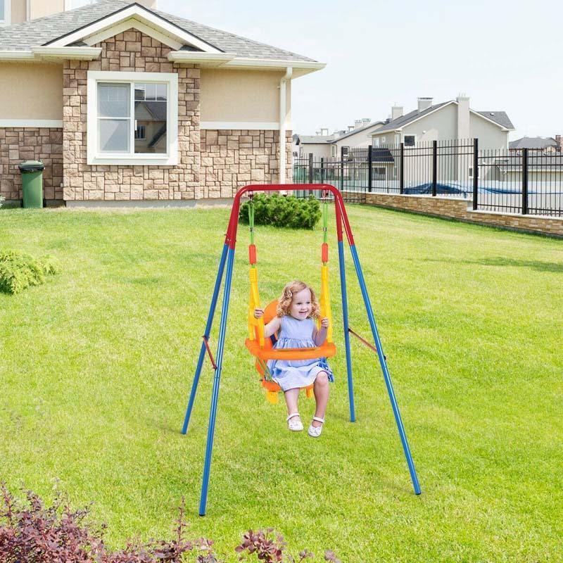 Toddler Swing Seat Set High Back Seat with Swing Set
