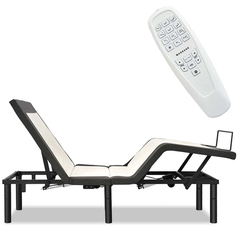 Twin XL Adjustable Bed Base Zero Gravity Electric Bed Frame with Massage Mode & Remote