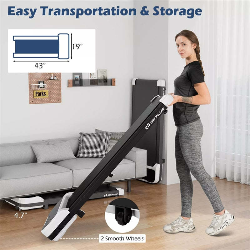 3-in-1 Walking Pad Under Desk Treadmill 2.5HP with Remote, LED Display & 3 Countdown Modes, Portable Compact Jogging Machine for Home/Office