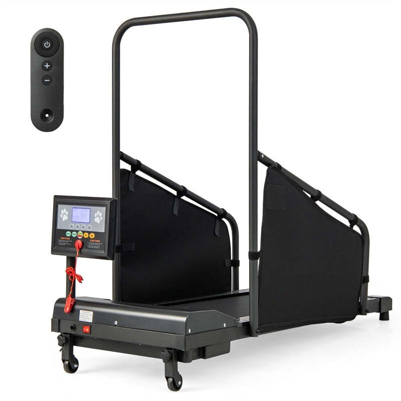 Dog Treadmill for Small/Medium Dogs, 200LBS Capacity Pet Dog Running Machine with Remote Control & LCD Display, Indoor Exercise Equipment for Dogs