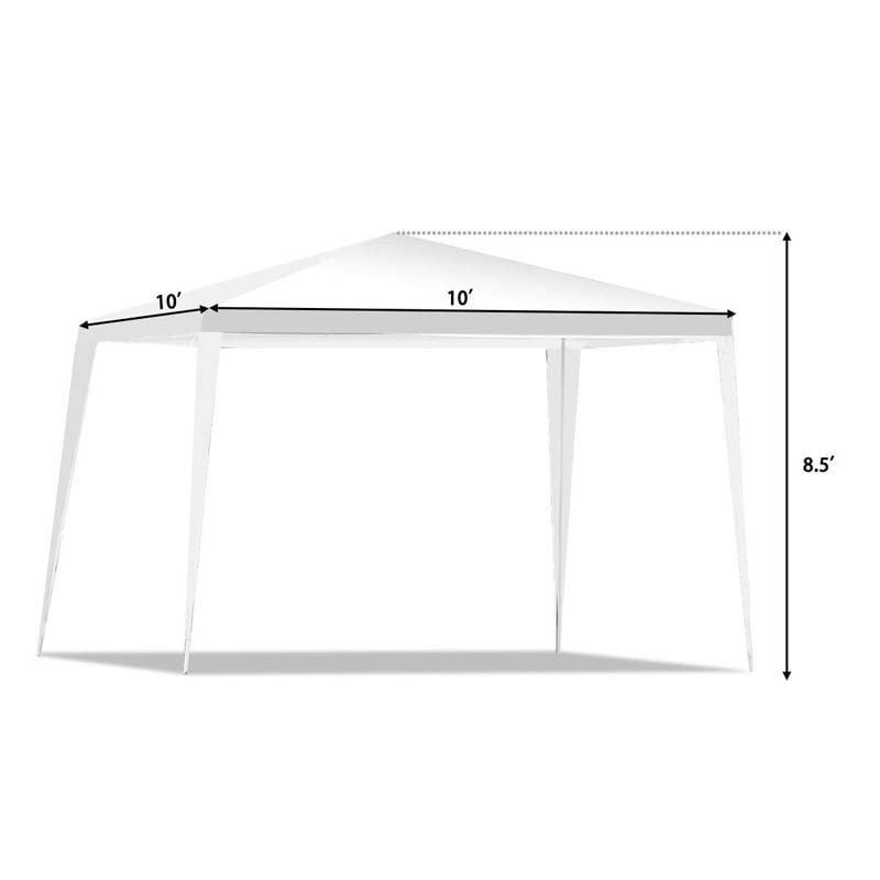 10 x 10ft Canopy Tent Outdoor Wedding Party Event Tent for Patio Backyard, Heavy-duty Pavilion Catering Tent