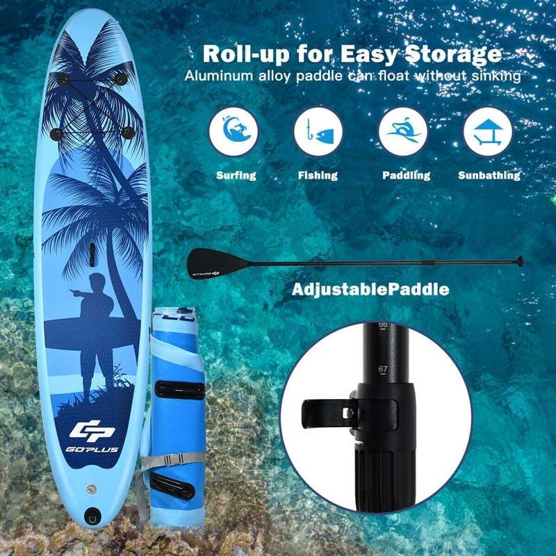 10' Adult Youth Inflatable Stand Up Paddle Board - Size M