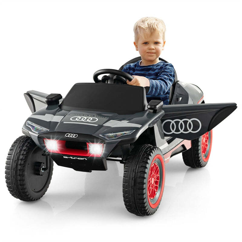 Kids Ride On Car 12V Licensed Audi E-Tron Racing Car Electric Vehicle with Remote Control & LED Lights