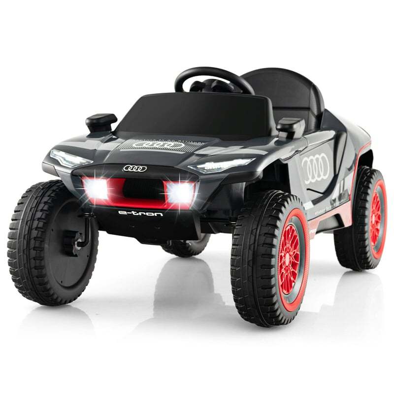 Kids Ride On Car 12V Licensed Audi E-Tron Racing Car Electric Vehicle with Remote Control & LED Lights