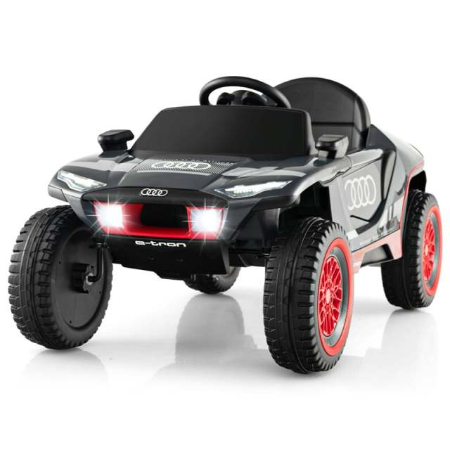 Kids Ride On Car 12V Licensed Audi E-Tron Racing Car Electric Vehicle with Remote Control & LED Lights