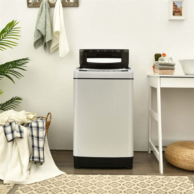 Full-Automatic Washing Machine, Energy Star 1.5Cu.Ft Portable Laundry Washer & Spinner Combo 11lbs Capacity with 8 Programs for Apartment, Dorm