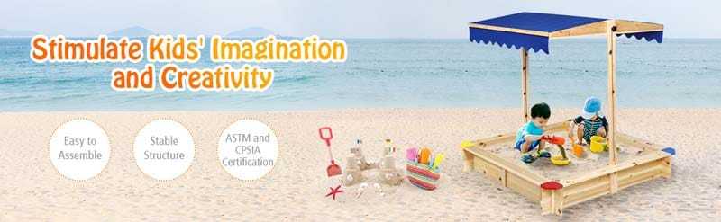 Sandbox children outdoor playset outdoor products bestoutdor.com