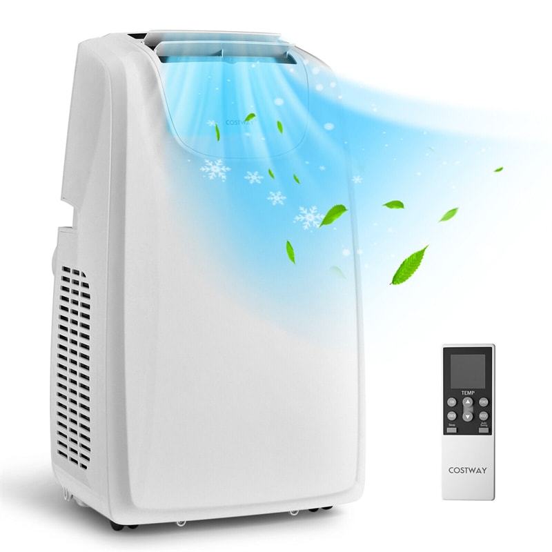 12000 BTU Dual Hose Portable Air Conditioner, 3-in-1 Powerful AC Unit with Remote Control, 24H Timer & Window Kit, Cools 400 Sq.Ft for Home, Office