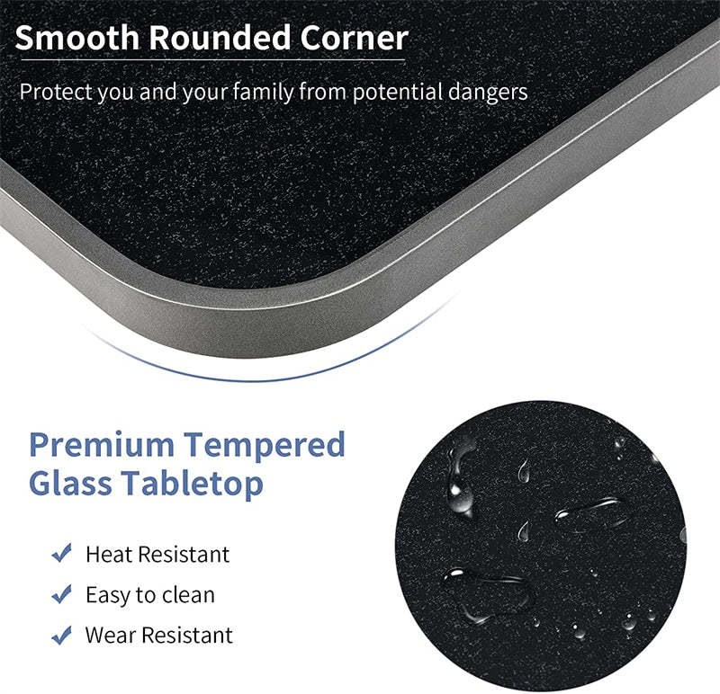 Indoor Outdoor Folding Square Tempered Glass Patio Bistro Table