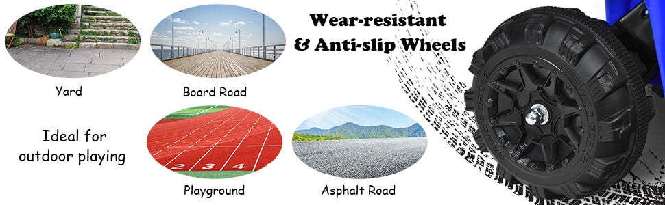 6V Battery Powered Kids Electric Ride-on ATV 4 Wheeler Quad Vehicle