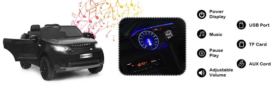 12V Licensed Land Rover 2-Seater Kids Ride On Car Electric Vehicle Toy