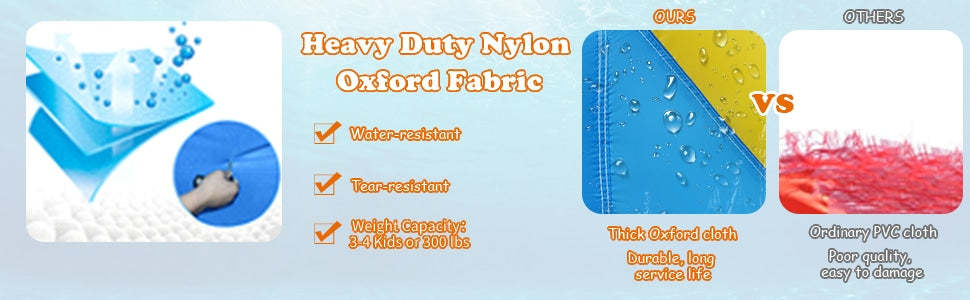 Inflatable Water Slide Mighty Bounce House Splash Pool Giant Bouncy Waterslide Park with Climbing Wall & 480W Blower for Kids Backyard