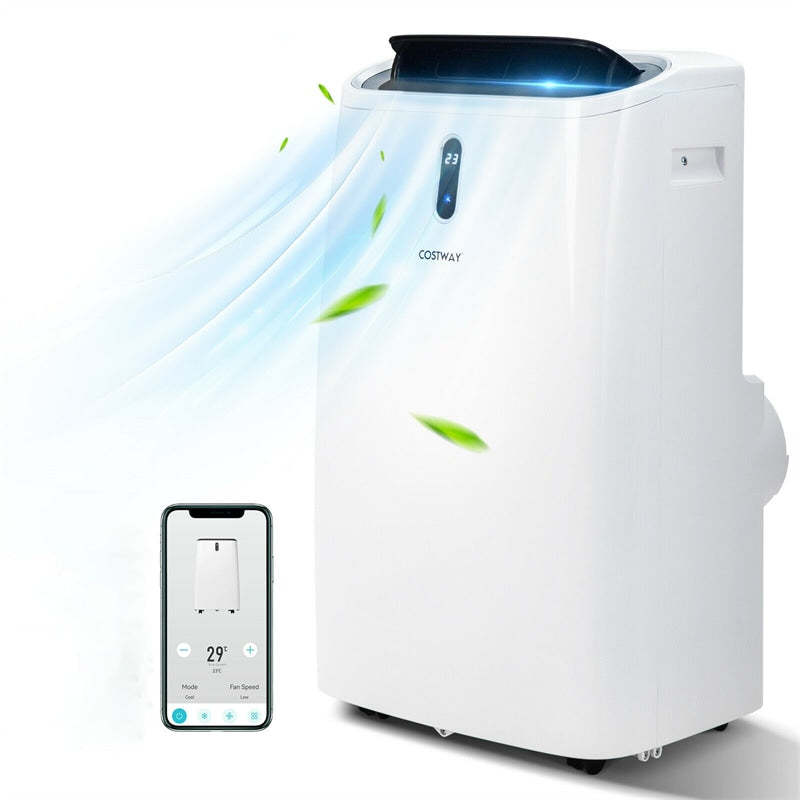 14000 BTU Portable Air Conditioner, 4-in-1 AC Unit with Heat, Cool, Fan & Dehumidifier, WiFi Smart App & Alexa Voice Control for Rooms up to 700 Sq.Ft
